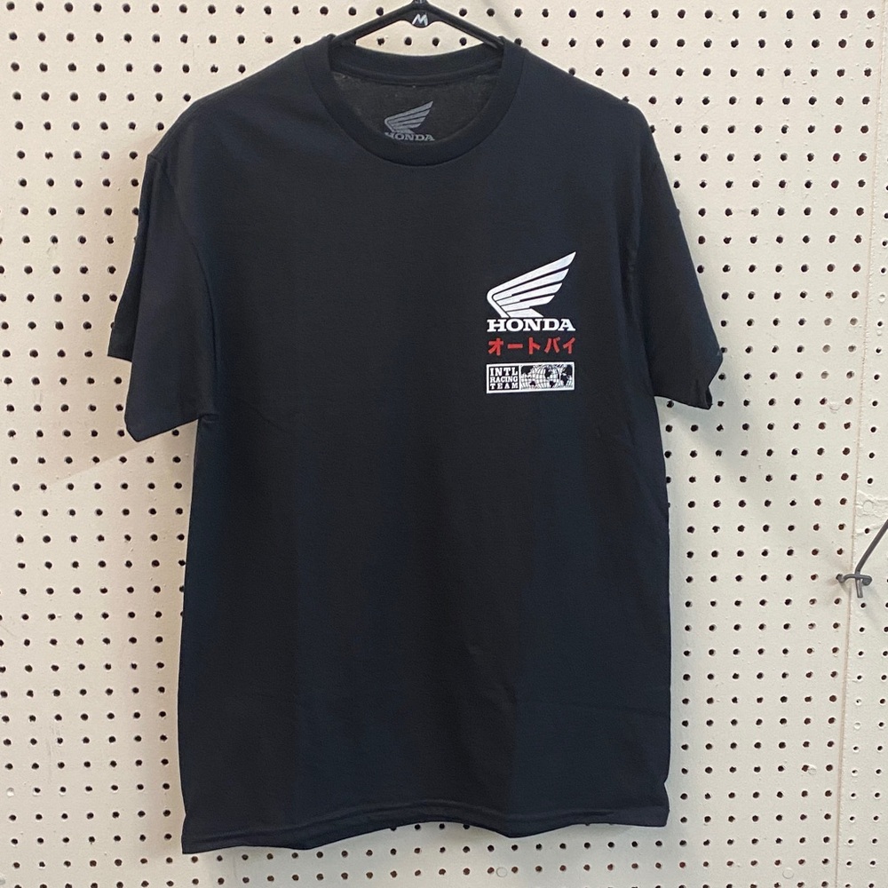 HRC Honda Japan Black Men's Short Sleeve Tee Honda Racing